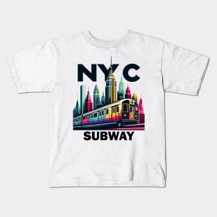 New York Subway NYC Subway Train Kids T-Shirt